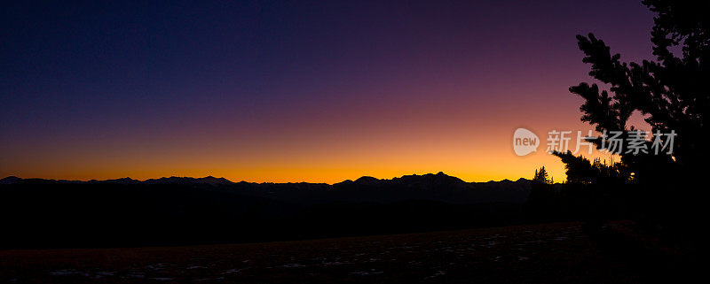 Mount of the Holy Cross Mountain Sunset Panorama View Vail